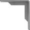 Ekena Millwork Stockport Steel Bracket, Hammered Gray 2"W x 8"D x 8"H BKTM02X08X08STHGY - alternate 3
